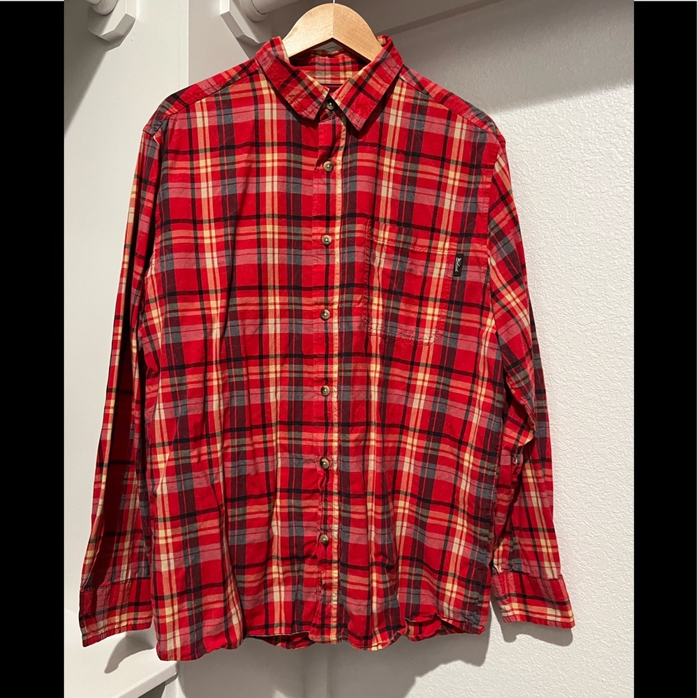 Size Large Woolrich Red Creek Long sleeve shirt